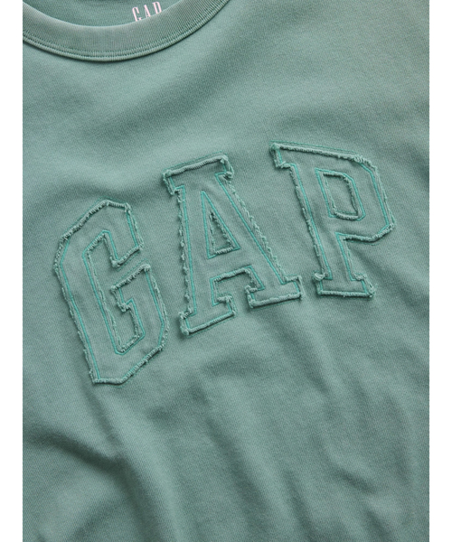 GAP(ギャップ)の「ヘビーウェイト リラックスフィット GAPロゴ クロップドTシャツ(Tシャツ/カットソー・メンズ・ホワイト/グリーン/ネイビー/ブラック/ブルー/ピンク・L/M/XS/S/XL)」の19枚目の写真