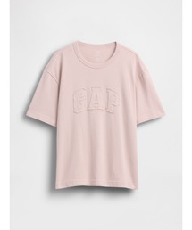 GAP（ギャップ）の「ヘビーウェイト リラックスフィット GAPロゴ クロップドTシャツ（Tシャツ/カットソー）」