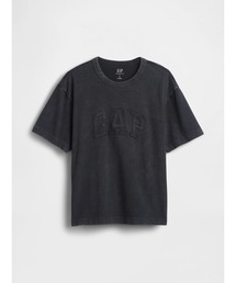 GAP（ギャップ）の「ヘビーウェイト リラックスフィット GAPロゴ クロップドTシャツ（Tシャツ/カットソー）」