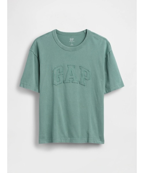 GAP(ギャップ)の「ヘビーウェイト リラックスフィット GAPロゴ クロップドTシャツ(Tシャツ/カットソー・メンズ・ホワイト/グリーン/ネイビー/ブラック/ブルー/ピンク・L/M/XS/S/XL)」の8枚目の写真
