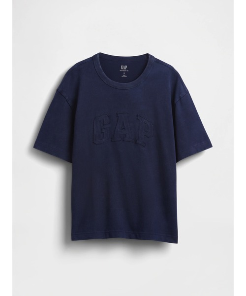 GAP(ギャップ)の「ヘビーウェイト リラックスフィット GAPロゴ クロップドTシャツ(Tシャツ/カットソー・メンズ・ホワイト/グリーン/ネイビー/ブラック/ブルー/ピンク・L/M/XS/S/XL)」の9枚目の写真