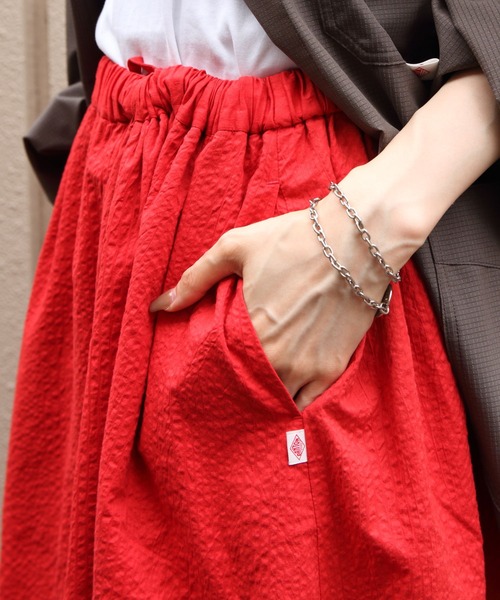 DANTON(ダントン)の「DANTON/ダントン ローンリンクルスカート LAWN WRINKLE SKIRT DT-F0086 UKK(スカート・レディース・イエロー/レッド・38)」の3枚目の写真
