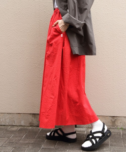 DANTON(ダントン)の「DANTON/ダントン ローンリンクルスカート LAWN WRINKLE SKIRT DT-F0086 UKK(スカート・レディース・イエロー/レッド・38)」の8枚目の写真