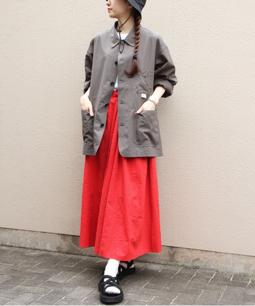 DANTON(ダントン)の「DANTON/ダントン ローンリンクルスカート LAWN WRINKLE SKIRT DT-F0086 UKK(スカート・レディース・イエロー/レッド・38)」の10枚目の写真