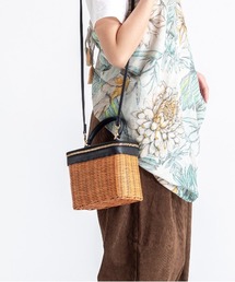 セール】【The Bagmati/ザバグマティ】レザーハンドル スクエア かご