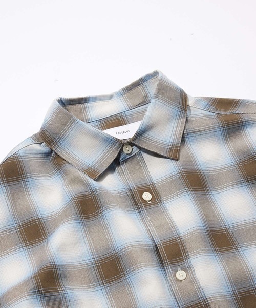 RAGEBLUE（レイジブルー）の「【Easy Care】Regular Collar Assort Check Shirt/TRアソートチェックシャツ（シャツ/ブラウス・メンズ・ブラック系その他/ホワイト系その他/ブルー系その他/ブラウン系その他/ピンク系その他・LARGE/MEDIUM）」の8枚目の写真