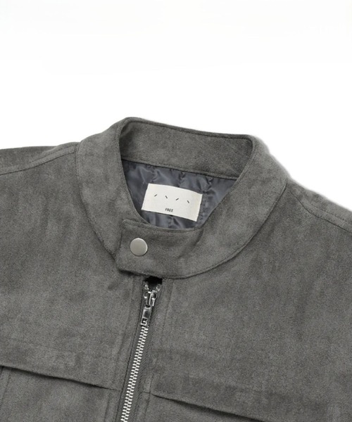 And Again(アンドアゲイン)の「And Again/スエードBiker ブルゾン(ブルゾン・メンズ・チャコール/ブラウン/ブラック・FREE)」の8枚目の写真