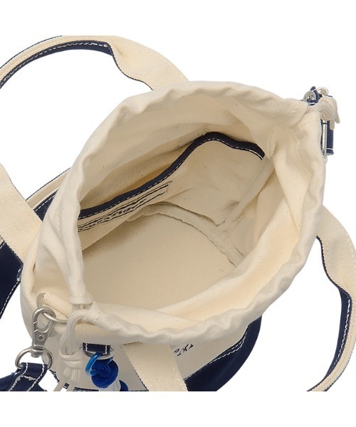 Onitsuka Tiger（オニツカタイガー）の「MINI CANVAS TOTE / ミニキャンバストート（トートバッグ・レディース・ホワイト系/ホワイト×ピンク・OS）」の8枚目の写真