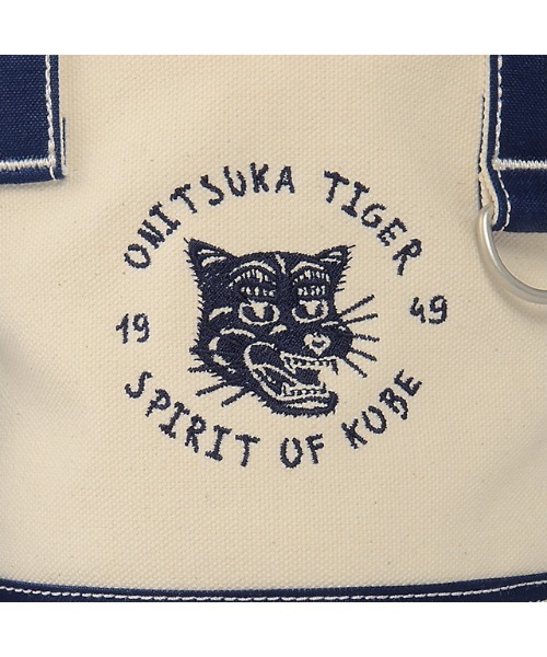 Onitsuka Tiger（オニツカタイガー）の「MINI CANVAS TOTE / ミニキャンバストート（トートバッグ・レディース・ホワイト系/ホワイト×ピンク・OS）」の10枚目の写真