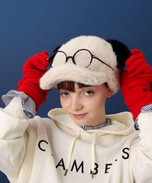 Three Four Time（ｽﾘｰﾌｫｰﾀｲﾑ）の「PANDAフェイクファーCAP（キャップ・レディース・その他2/その他1・FREE）」の3枚目の写真