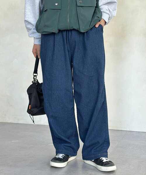 CPCM(シーピーシーエム)の「ストレッチツイルニータックパンツ(その他パンツ・メンズ・ネイビー/ブラック/アイボリー/カーキ・MEDIUM/LARGE)」の4枚目の写真