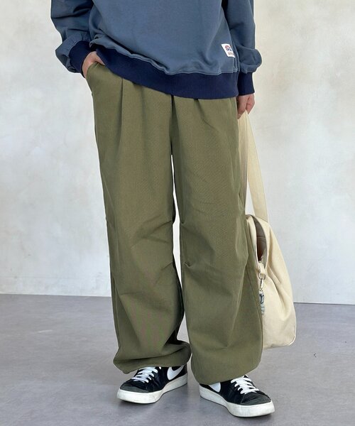 CPCM(シーピーシーエム)の「ストレッチツイルニータックパンツ(その他パンツ・メンズ・ネイビー/ブラック/アイボリー/カーキ・MEDIUM/LARGE)」の1枚目の写真