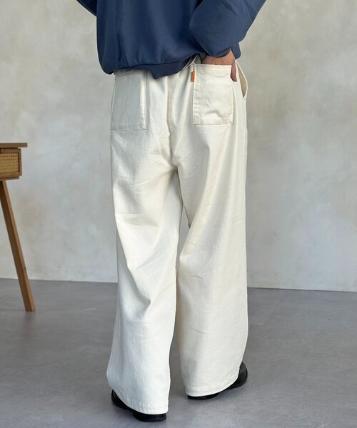 CPCM(シーピーシーエム)の「ストレッチツイルニータックパンツ(その他パンツ・メンズ・ネイビー/ブラック/アイボリー/カーキ・MEDIUM/LARGE)」の16枚目の写真