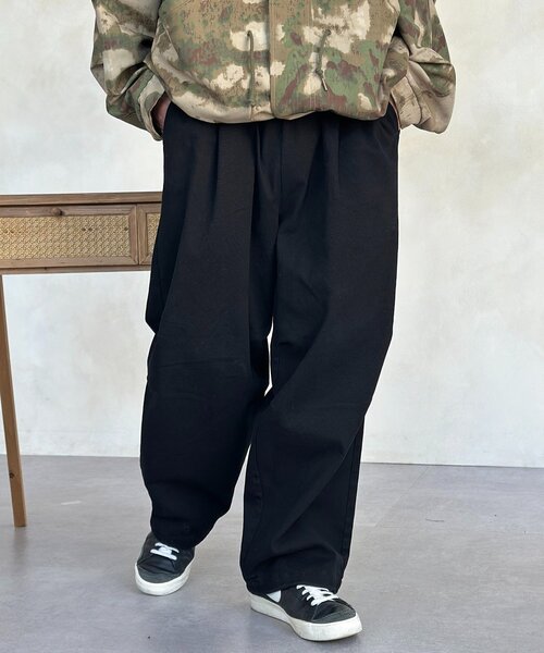 CPCM(シーピーシーエム)の「ストレッチツイルニータックパンツ(その他パンツ・メンズ・ネイビー/ブラック/アイボリー/カーキ・MEDIUM/LARGE)」の19枚目の写真