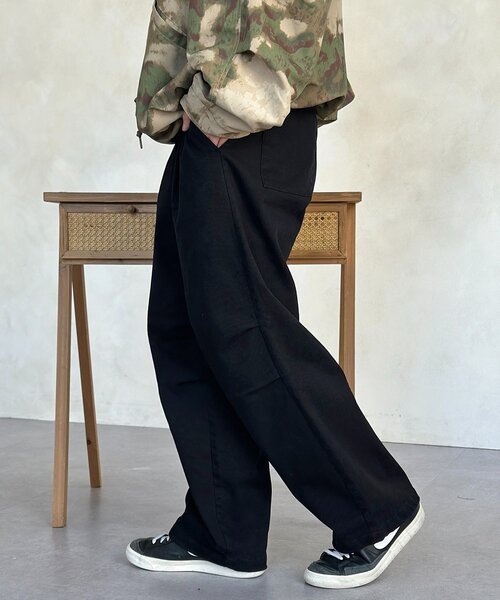 CPCM(シーピーシーエム)の「ストレッチツイルニータックパンツ(その他パンツ・メンズ・ネイビー/ブラック/アイボリー/カーキ・MEDIUM/LARGE)」の20枚目の写真