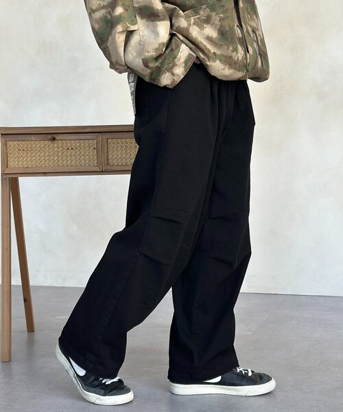 CPCM(シーピーシーエム)の「ストレッチツイルニータックパンツ(その他パンツ・メンズ・ネイビー/ブラック/アイボリー/カーキ・MEDIUM/LARGE)」の22枚目の写真