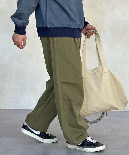 CPCM(シーピーシーエム)の「ストレッチツイルニータックパンツ(その他パンツ・メンズ・ネイビー/ブラック/アイボリー/カーキ・MEDIUM/LARGE)」の5枚目の写真