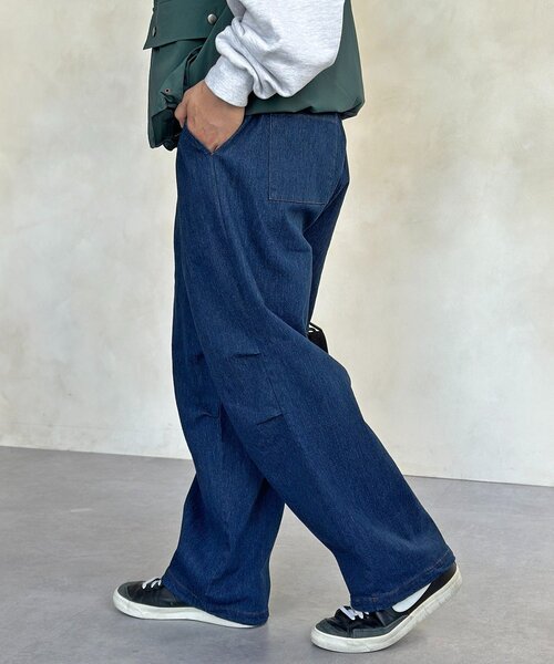 CPCM(シーピーシーエム)の「ストレッチツイルニータックパンツ(その他パンツ・メンズ・ネイビー/ブラック/アイボリー/カーキ・MEDIUM/LARGE)」の11枚目の写真