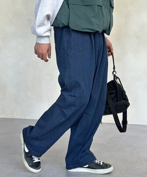 CPCM(シーピーシーエム)の「ストレッチツイルニータックパンツ(その他パンツ・メンズ・ネイビー/ブラック/アイボリー/カーキ・MEDIUM/LARGE)」の13枚目の写真