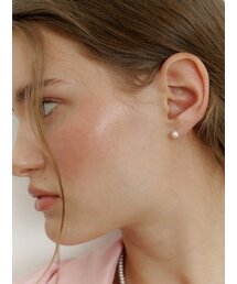 [Silver] Petit Pearl Ring Earrings