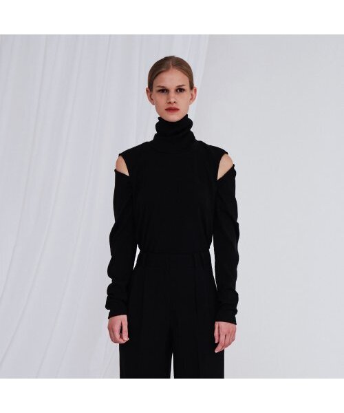MAKE A TOAST(メイクアトースト)の「BOLERO POLAR TEE BLACK(Tシャツ/カットソー・レディース・ブラック・FREE)」の1枚目の写真