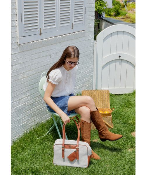 ANOETIC（アノエティック）の「SQUARE MULTI SHOULDER BAG_CANVAS BROWN（ショルダーバッグ・レディース・ブラウン・FREE）」の3枚目の写真