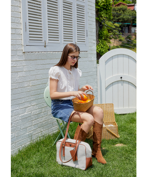 ANOETIC（アノエティック）の「SQUARE MULTI SHOULDER BAG_CANVAS BROWN（ショルダーバッグ・レディース・ブラウン・FREE）」の4枚目の写真