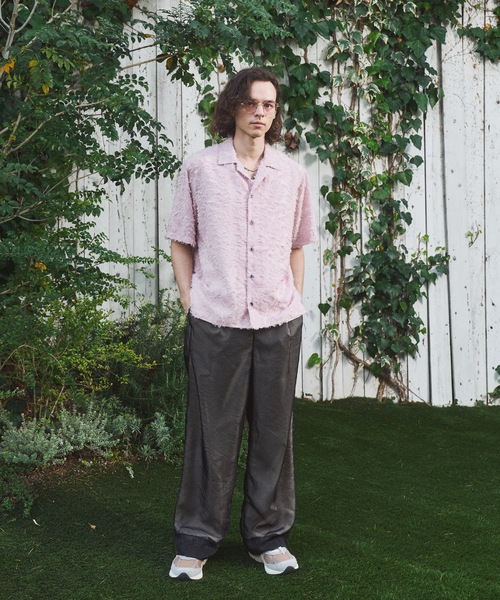 CASPER JOHN(キャスパージョン)の「Fringe sheer shirts/フリンジシアーシャツ(シャツ/ブラウス・メンズ・ブラック/グリーン/ライトグレー/ピンク・MEDIUM/LARGE/SMALL/X-SMALL)」の12枚目の写真