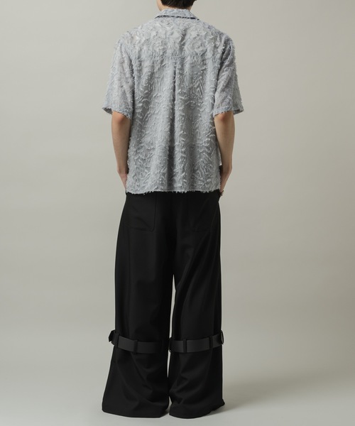 CASPER JOHN(キャスパージョン)の「Fringe sheer shirts/フリンジシアーシャツ(シャツ/ブラウス・メンズ・ブラック/グリーン/ライトグレー/ピンク・MEDIUM/LARGE/SMALL/X-SMALL)」の19枚目の写真