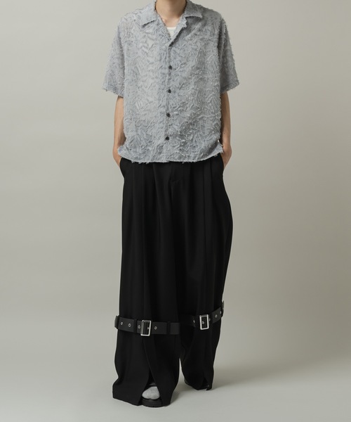 CASPER JOHN(キャスパージョン)の「Fringe sheer shirts/フリンジシアーシャツ(シャツ/ブラウス・メンズ・ブラック/グリーン/ライトグレー/ピンク・MEDIUM/LARGE/SMALL/X-SMALL)」の18枚目の写真