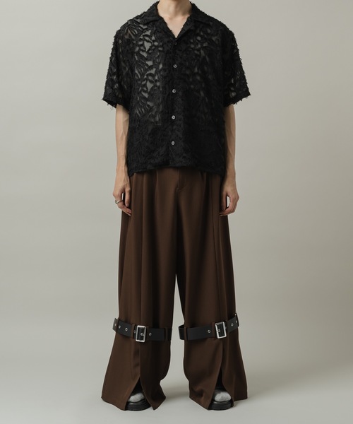 CASPER JOHN(キャスパージョン)の「Fringe sheer shirts/フリンジシアーシャツ(シャツ/ブラウス・メンズ・ブラック/グリーン/ライトグレー/ピンク・MEDIUM/LARGE/SMALL/X-SMALL)」の15枚目の写真