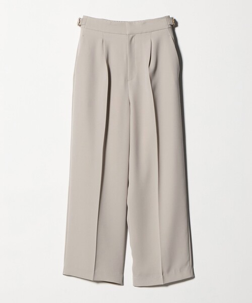 A DAY IN THE LIFE UNITED ARROWS（アデイインザライフユナイテッドアローズ）の「ダブルクロス タックワイドパンツ ‐ウォッシャブル‐＜A DAY IN THE LIFE＞（その他パンツ・レディース・ネイビー/ベージュ/ダークグレー・40/38/36）」の2枚目の写真