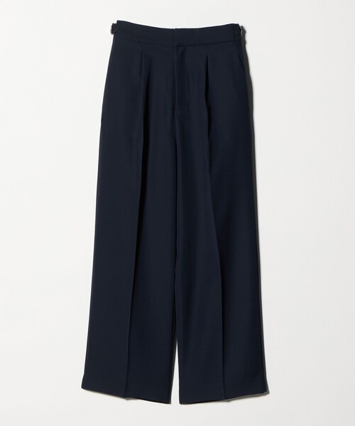 A DAY IN THE LIFE UNITED ARROWS（アデイインザライフユナイテッドアローズ）の「ダブルクロス タックワイドパンツ ‐ウォッシャブル‐＜A DAY IN THE LIFE＞（その他パンツ・レディース・ネイビー/ベージュ/ダークグレー・40/38/36）」の3枚目の写真
