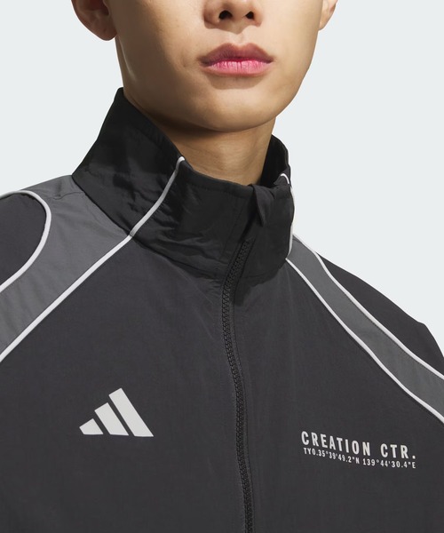 adidas(アディダス)の「adidas/アディダス トラックジャケット ジャージ BRAND LOVE ルーズフィット ライトウーブン フルジップジャケット セットアップ対応 NEC14(その他アウター・メンズ・ブラック/ベージュ・M/L/XL/2XL/3XL)」の7枚目の写真