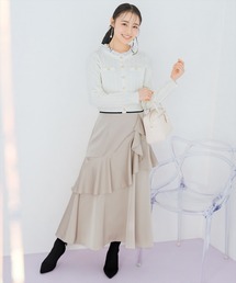 WILLSELECTION（ウィルセレクション）の「アシメラッフルサテンスカート（スカート）」