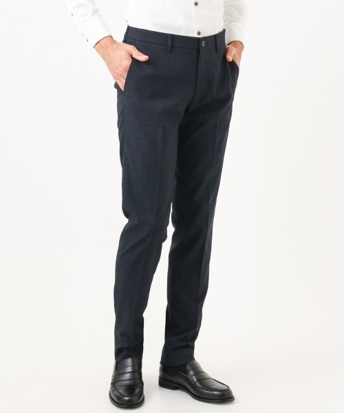 MICHEL KLEIN HOMME (ミッシェルクランオム)の「【セットアップ】3ピース対応スラックスパンツ(スラックス・メンズ・グレー/ネイビー・MEDIUM/LARGE/X-LARGE)」の1枚目の写真