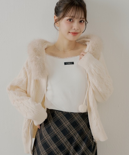 セール】カップ付きレースコンパクトトップス（Tシャツ/カットソー