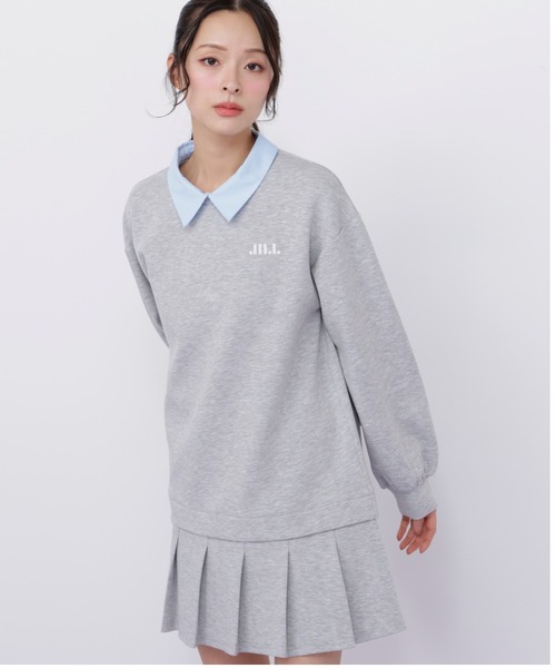 JILL by JILL STUART（ジルバイジルスチュアート）の「スウェットプリーツミニワンピース（ワンピース・レディース・ネイビー/ブラック/グレー・FREE）」の16枚目の写真