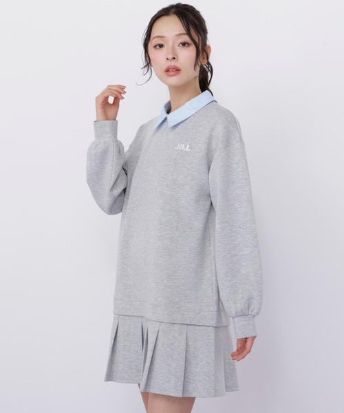 JILL by JILL STUART（ジルバイジルスチュアート）の「スウェットプリーツミニワンピース（ワンピース・レディース・ネイビー/ブラック/グレー・FREE）」の18枚目の写真