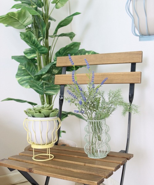 MILLION CARATS(ミリオンカラッツ)の「《neulo》 ワイヤーの抜け感で空間を軽やかに彩る!植物をアートのように楽しむ2WAYミニポット(フォトフレーム・レディース・イエロー/ピンク/ブルー・FREE)」の18枚目の写真