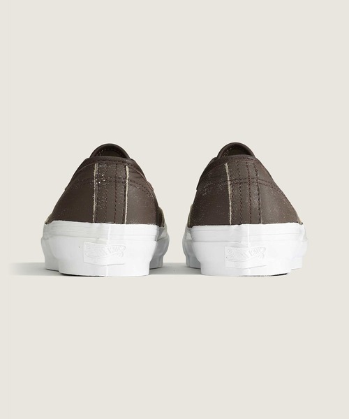 VANS(バンズ)の「VANS PREMIUM オーセンティック エイジドレザー / LX Authentic 44 Aged Leather T VN000D9N2PR1(スニーカー・メンズ・ダークブラウン・10/7.5/12/11/10.5/9.5/9/8.5/8/11.5)」の4枚目の写真