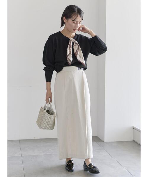 Te chichi（テチチ）の「前後2WAYスウェットライクニット（ニット/セーター・レディース・ブラック/グレー/ブルー/オフホワイト・F）」の12枚目の写真