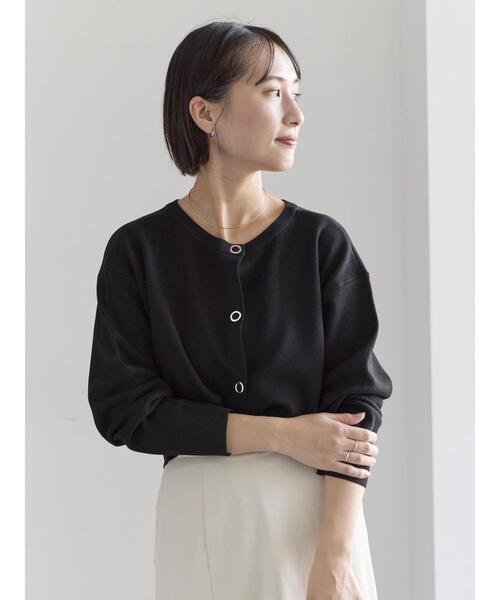 Te chichi（テチチ）の「前後2WAYスウェットライクニット（ニット/セーター・レディース・ブラック/グレー/ブルー/オフホワイト・F）」の13枚目の写真