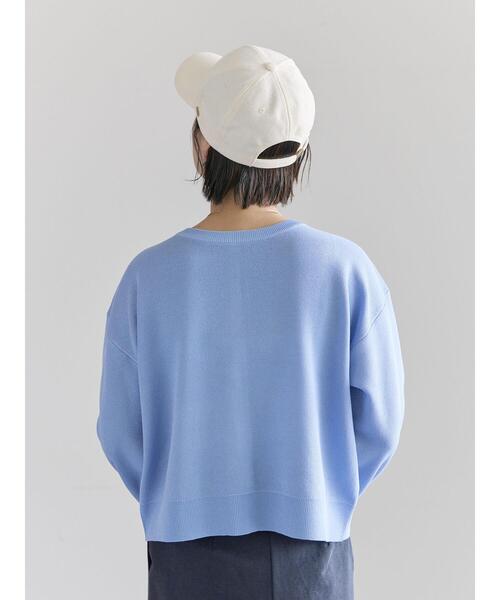 Te chichi（テチチ）の「前後2WAYスウェットライクニット（ニット/セーター・レディース・ブラック/グレー/ブルー/オフホワイト・F）」の18枚目の写真