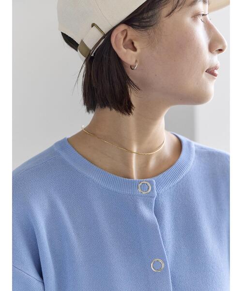 Te chichi（テチチ）の「前後2WAYスウェットライクニット（ニット/セーター・レディース・ブラック/グレー/ブルー/オフホワイト・F）」の21枚目の写真