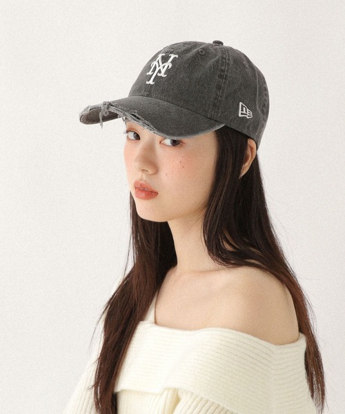 Heather（ヘザー）の「【NEW ERA/ニューエラ】ダメージCAP　632670（キャップ・レディース・ベージュ/ピンク/グレー・ONE SIZE）」の8枚目の写真