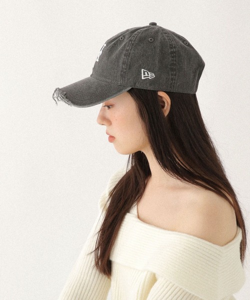 Heather（ヘザー）の「【NEW ERA/ニューエラ】ダメージCAP　632670（キャップ・レディース・ベージュ/ピンク/グレー・ONE SIZE）」の9枚目の写真