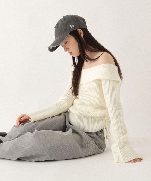 Heather（ヘザー）の「【NEW ERA/ニューエラ】ダメージCAP　632670（キャップ・レディース・ベージュ/ピンク/グレー・ONE SIZE）」の11枚目の写真