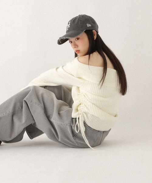 Heather（ヘザー）の「【NEW ERA/ニューエラ】ダメージCAP　632670（キャップ・レディース・ベージュ/ピンク/グレー・ONE SIZE）」の12枚目の写真