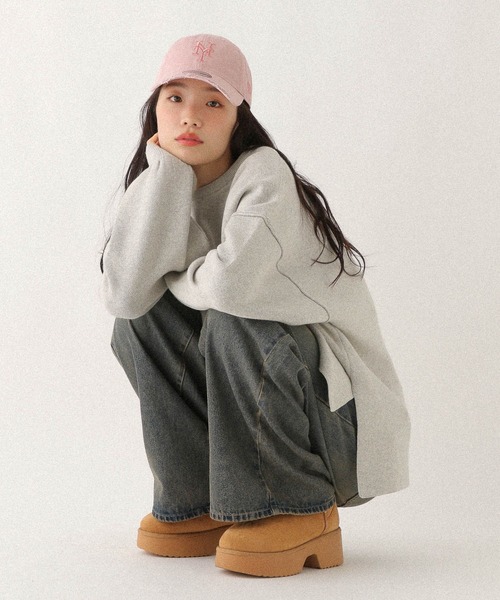 Heather（ヘザー）の「【NEW ERA/ニューエラ】ダメージCAP　632670（キャップ・レディース・ベージュ/ピンク/グレー・ONE SIZE）」の13枚目の写真